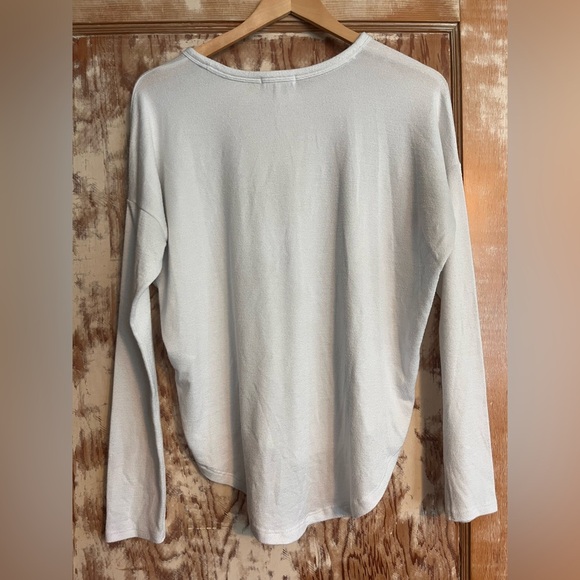 rag & bone The Knit Longsleeve Top, White - S - Picture 6 of 8
